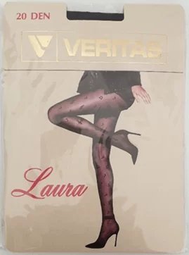 Čarapa Laura s uzorkom Nota